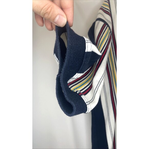 Vintage Siegfried Polo Shirt Men’s Size XL Multicolor Striped Short Sleeve Retro - Picture 7 of 9